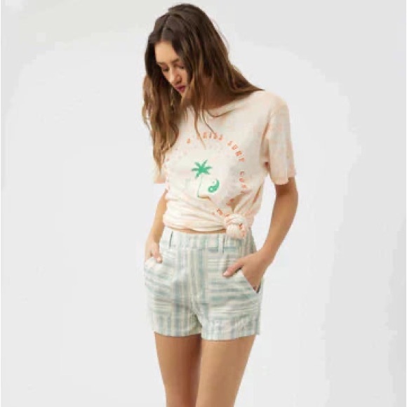 O’NEILL•Garcia stripe high waist woven shorts 28 NWT - Picture 1 of 5